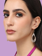 SOHI - Gold Plated Designer Stone Party Drop Earring For Women